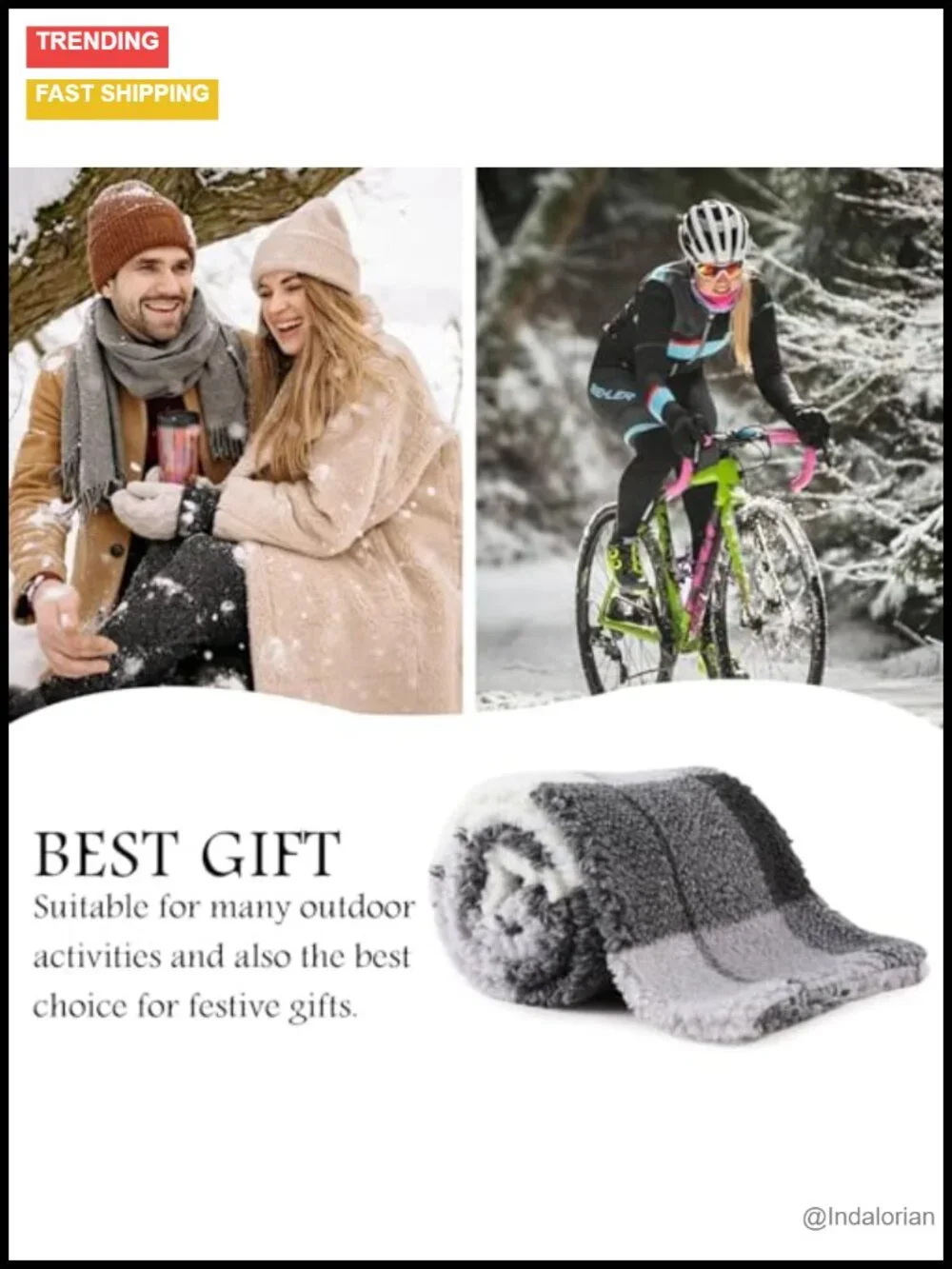 Fleece Winter Scarf Neck Warmer Classic Cold Weather Wrap